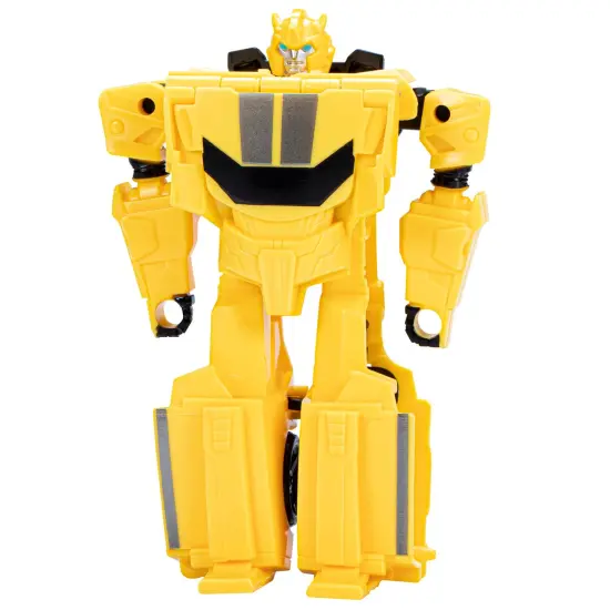 Transformers Toys EarthSpark 1-Step Flip Changer Bumblebee 4-Inch Action Figure, Robot Toys for Ages 6 and Up {1}