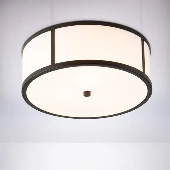 Ceiling Lamp Black Glass Shade for Soft Balanced Lighting {4}
