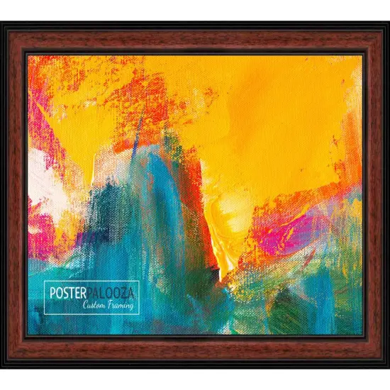 Decor Brown Picture Frame - UV Acrylic, Backing Board, Hanging Hardware Included {5}