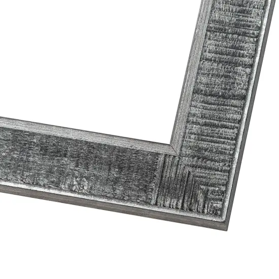 Square Distressed Black Picture Frame - UV Acrylic, Foam Board Backing, Hanging Hardware {3}