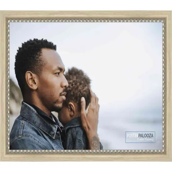 Minimalist Silver Picture Frame - UV Acrylic, Foam Board Backing, Hanging Hardware {1}