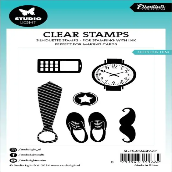 Studio Light Essentials Clear Stamps-Nr. 667, Gifts For Him {3}