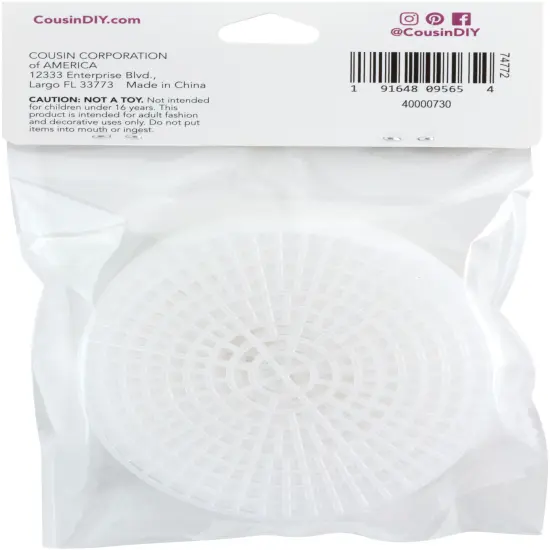 CousinDIY Clear Plastic Canvas Shape - 3" Circles, 10 pack {2}