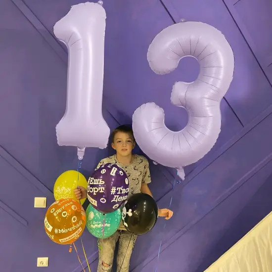 Number Balloons 10 Pastel Purple, 40 Inch Lavender Mylar Foil Number 1 & 0 Balloons for Girls 10th Birthday Balloons, Large Light Purple Helium 10 Balloons for Women 10th Anniversary Party Decorations {2}