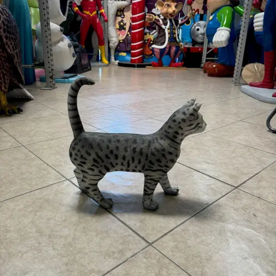 Egyptian Mau Cat Life Size Statue {4}