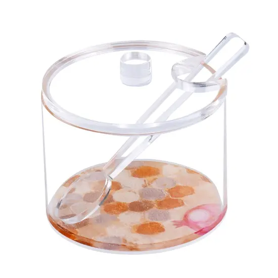 Lucite Honey Dish with Painted Base {1}