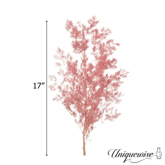 Uniquewise Preserved Real Floral Stems Chic Vase Fillers & Accents for Bouquets Centerpieces & Ornamental Displays Ideal for Home Office Boutique Cafe Resto Bar and Event Decor Pink peng lai song {5}