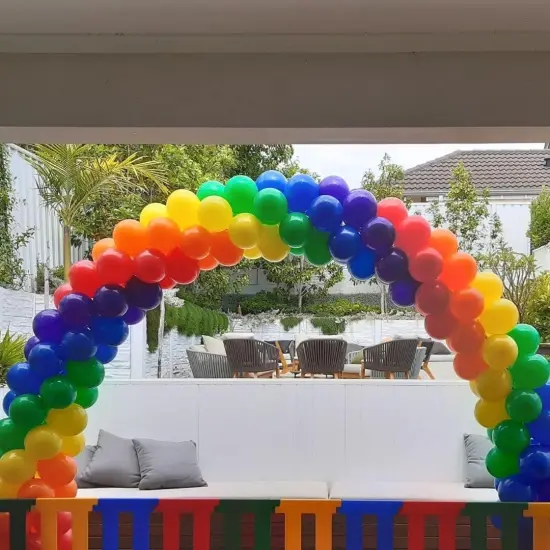 Rainbow Balloons Latex Party Balloons - 50 Pack 12 inch Helium Assorted Bright Balloons for Wedding Baby Shower Birthday Party Decorations {3}