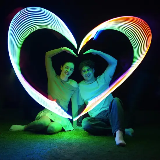 16 Million Color RGB or 12 LEDs, Super Bright, Lost Mode, Auto Light Up, Safe & Soft, Waterproof, Lightweight frisbee, Birthday, Camping Toy, Easter, Valentine Gift for Kid/Boy/Girl {3}