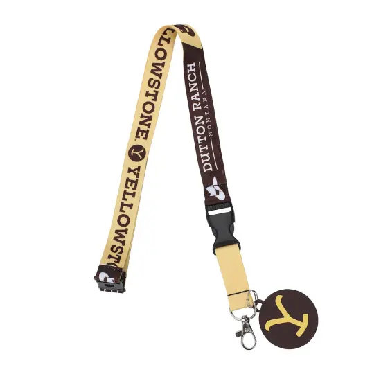Yellowstone Dutton Ranch 22-Inch Lanyard With Rubber Charm and Clear ID Sleeve {4}