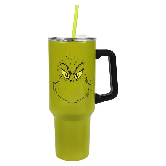 Grinch 40oz Green Stainless Tumbler {5}