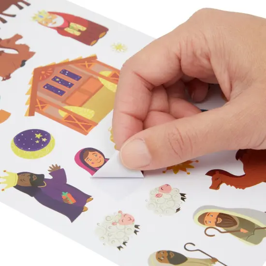 864-Piece Christmas Stickers, 36 Sheets Nativity Scene Stickers for Scrapbooking, DIY Crafts, Holiday Card Making, Gift Wrapping, Decorations, and Classroom Projects {6}