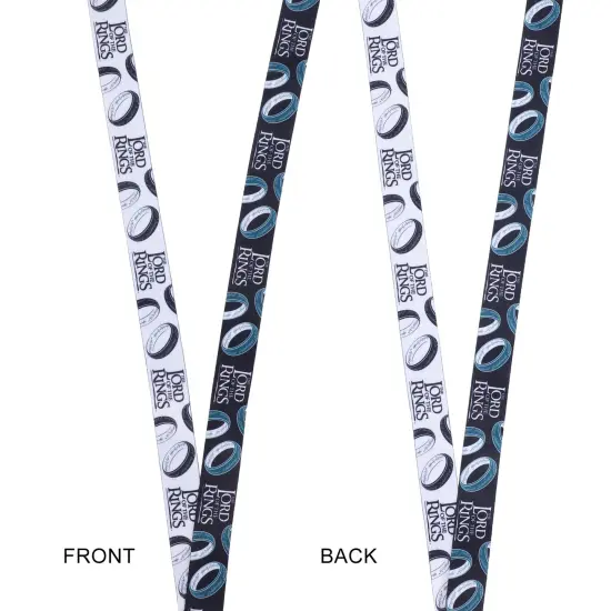 Lord Of The Rings The One Ring 22" Black & White Lanyard WIth ID Sleeve {3}