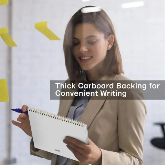 Weekly To Do List Notepad - 52 Undated Sheets Weekly Planner A4 Size（8.5"&times;11"）Spiral Desk Checklist Notebook with Ruler Storage Pocket Perfect for Office Home School Teacher Supplies - Pink {5}