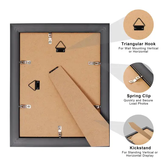 8.5x11 Diploma Certificate Frame with High Definition Glass, Degree Document Frame for Wall and Tabletop, Mahogany with Gold Beads, 1 Pack {5}