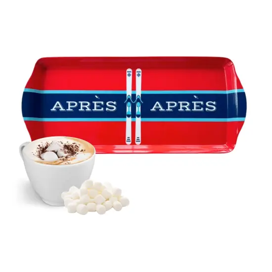 Apr&eacute;s Ski Melamine Serving Tray for Appetizers & Desserts {6}