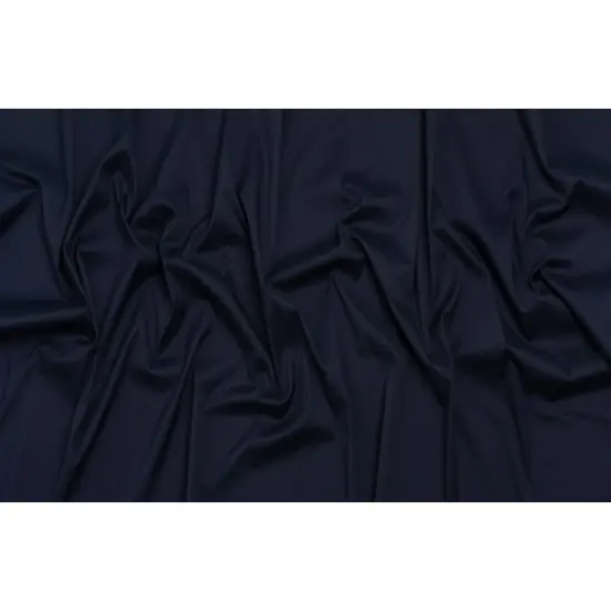 1 Yard Navy Blue Silky Stretch Cotton Blend Poplin Cotton 42 Inch Wide {4}