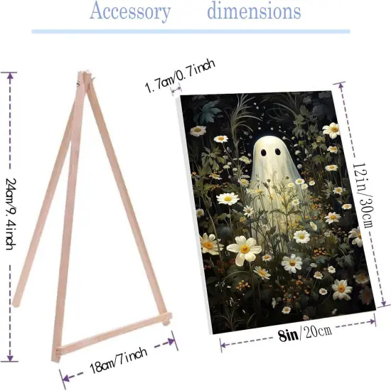 Halloween Paint by Numbers Kit - 12x8 Inch (Ghost) {4}