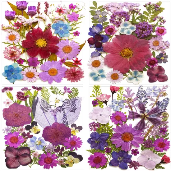 Dried Pressed Flowers Leaves kit for Resin Molds {1}