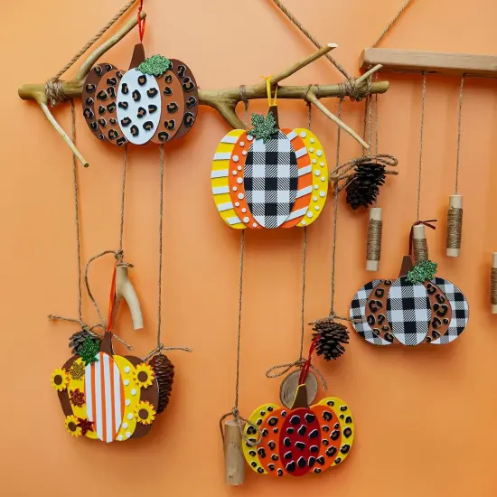24 Sets Fall Pumpkin Crafts DIY Ornaments Decorations Kit {2}