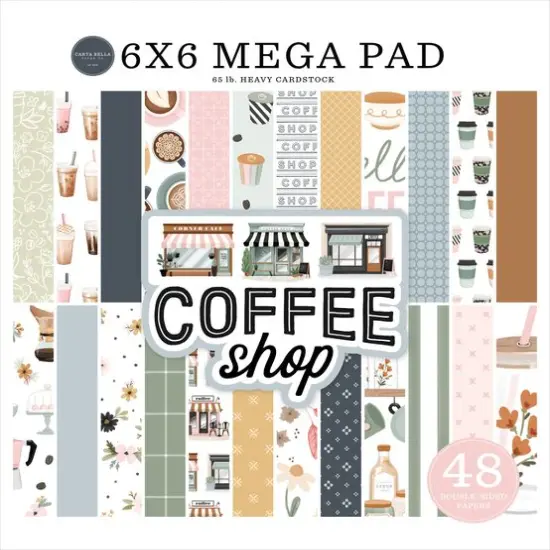 Carta Bella Coffee Shop Cardmakers 6X6 Mega Pad {1}