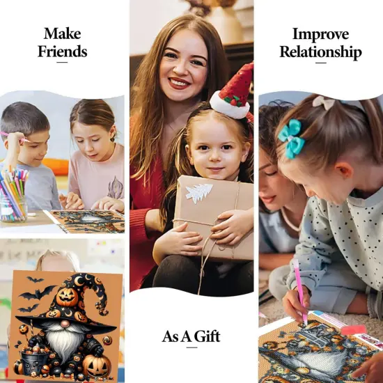 Halloween Diamond Painting Kits for Adults-14x14 Inch {4}