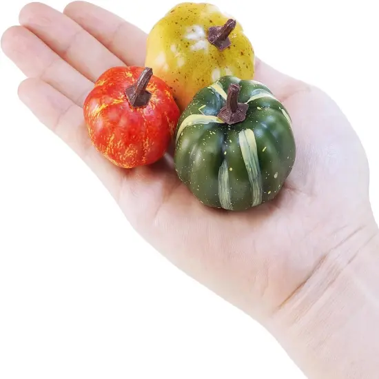 56 Pcs Assorted Mini Artificial Pumpkins {2}