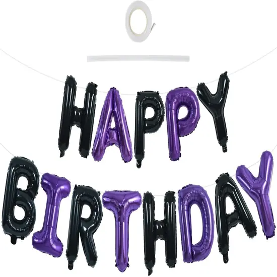 16 Inch Mylar Foil Letters Birthday Sign {1}