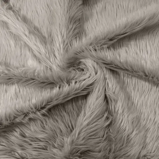 1 Yard Solid Faux Fur Fabric for Costumes, Decor, pillows & beddings Platinum {1}