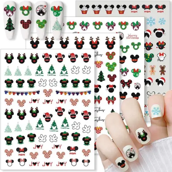4 Sheets Christmas Nail Art Stickers {1}
