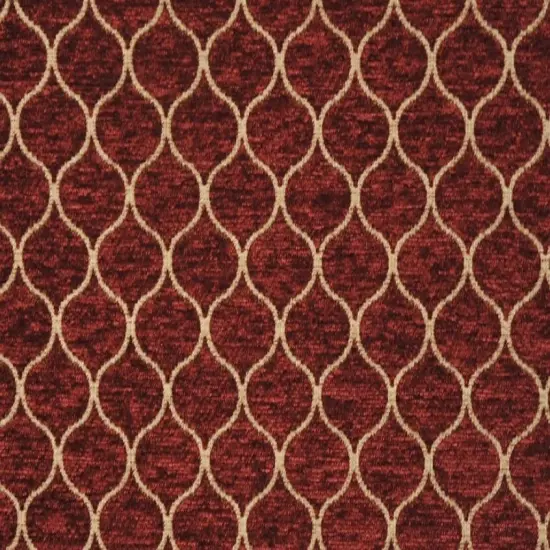 Polyester Upholstery Fabric Durable & Flame Retardant Crimson {1}