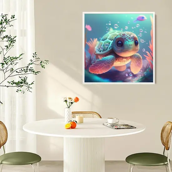 Cute Sea Turtle Diamond Art Kits for Adults,12x12 inch {4}