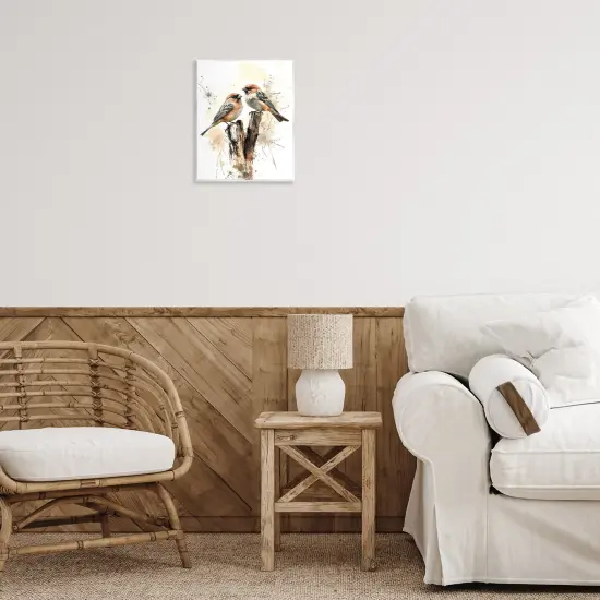 Stupell Industries Twin Birdies on Perch Wall Plaque By Franklyn Gregory {2}