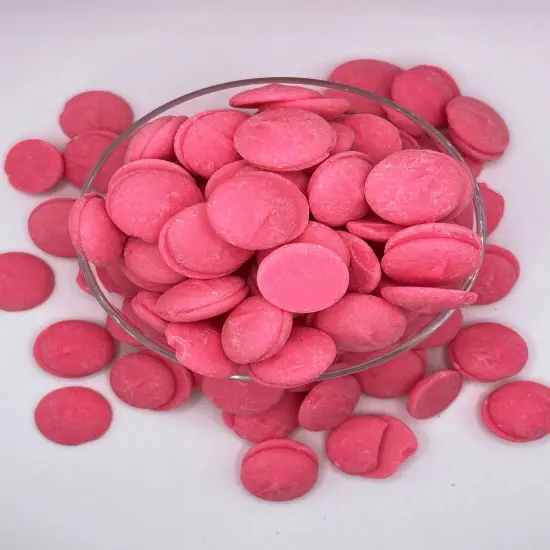 2.5lb Merckens Pink Chocolate Candy Melts for Coating Dipping Drizzling Baking and Decorating {3}