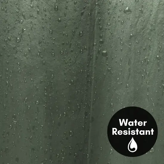 Americanflat 71x74 Solid Green Shower Curtain - Water Resistant - Polyester Fabric {3}