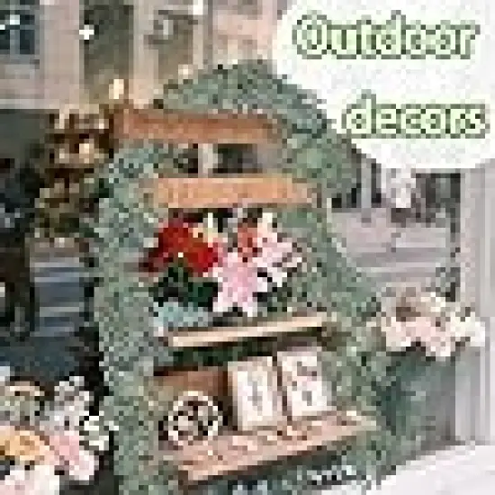 Feet Fake Eucalyptus Leaves Garland with Willow Leaves for Indoor and Outdoor {4}