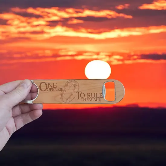 Wooden Bottle Opener - One Opener to Rule them All {3}