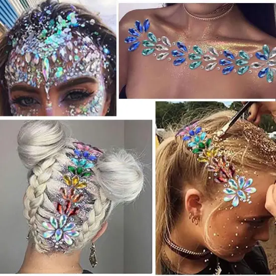 1000pcs AB Colorful Flatback Rhinestones - Mixed Color {3}