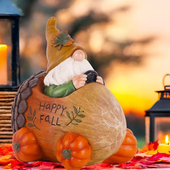 Fall Gnome Figurines for Indoor & Outdoor Decor, 6.3" {3}