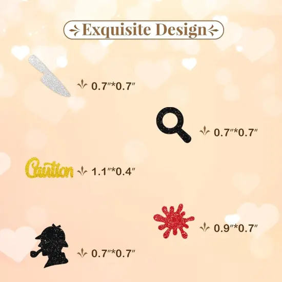150pcs Murder Mystery Confetti {4}