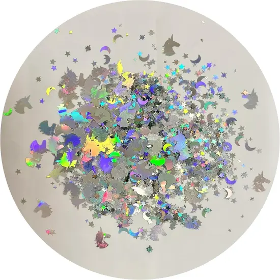 Sparkling Star Foil Confetti - Unicorn Moon Star Table Confetti {6}