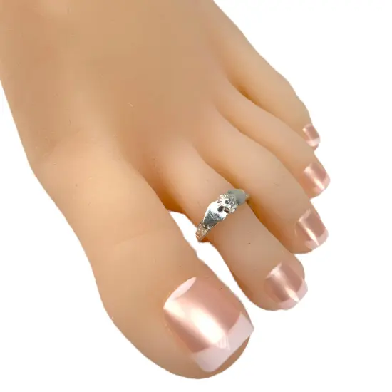 Adjustable Real Silver Toe Rings Pair Indian Bichiya Feet Accessories Tribal Toe Rings Summer Beach Jewelry Comfort Fit Toe Rings for Women {5}