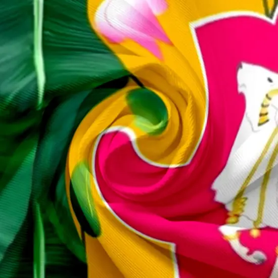 Pichwai Cow Print Backdrop 5x8 Feet Backdrop Indian Traditional Cloth Banana Leaf Decor Indian Pooja Wall Decor Indian Wall Art Photo Decor Banner Decorative Pooja Cloth Wedding Favor {2}