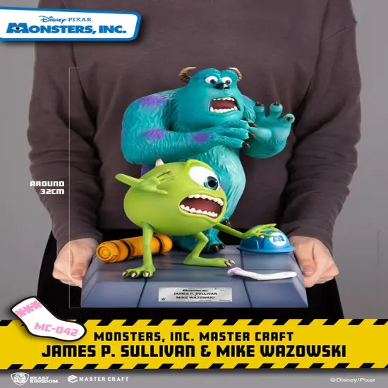 Disney Monster Inc James P. Sullivan and Mike Wazowski Table Top Statue {2}