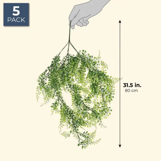 Bright Creations Artificial Ivy for DIY Crafts, Decor (5 Pack) Green {2}