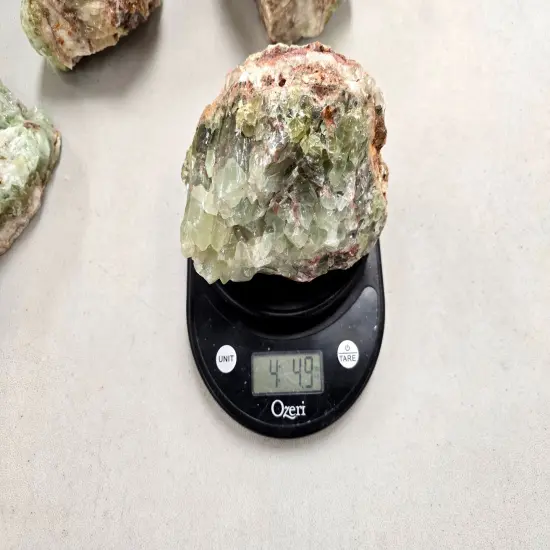 Green Calcite Crystal Large Pieces For Lapidary & Display {4}