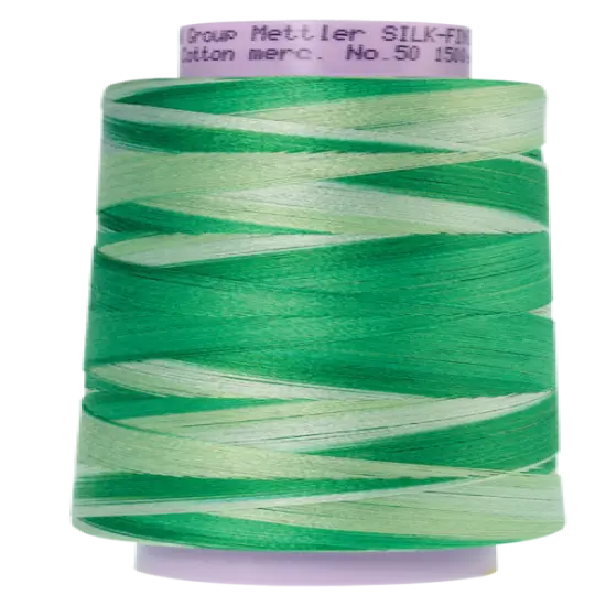 Minty (9090-9821) | Silk-Finish Cotton Multi 50wt (1372M / 1500Y) | Mettler Thread {1}