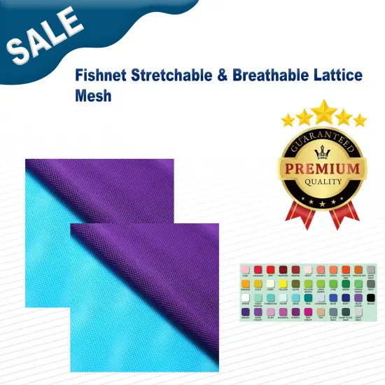 Fishnet Stretchable & Breathable Lattice Mesh {2}