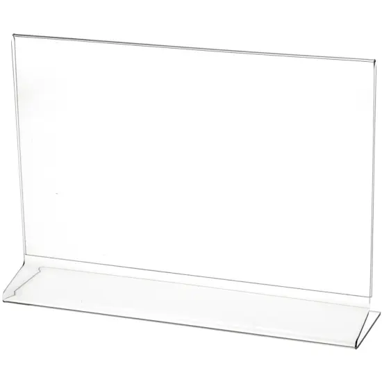 Plymor Clear Acrylic Sign Display / Literature Holder (Side-Load), 11" W x 7" H {2}