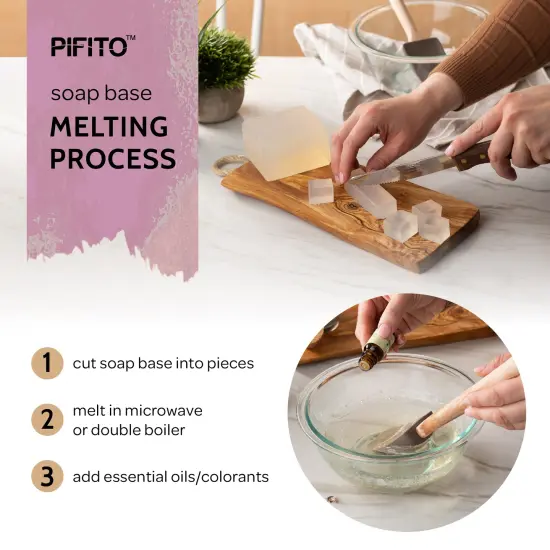 Pifito Shaving Melt and Pour Soap Base │ Bulk Premium 100% Natural Glycerin Soap Base │ Luxurious Soap Making Supplies {5}